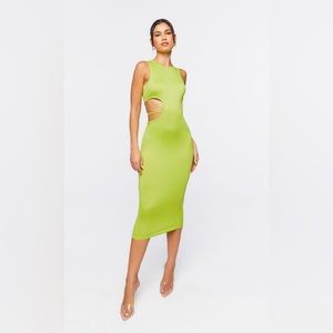 NWT Forever 21 cutout bodycon midi dress